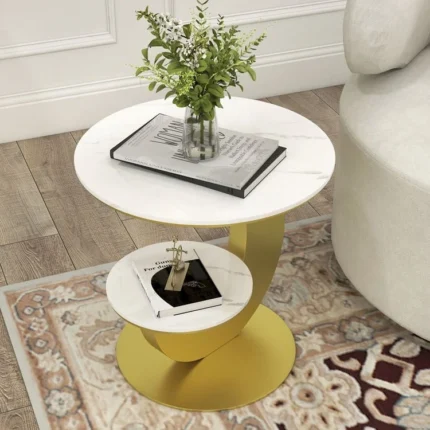 2-Tier Moon Side Table