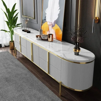 Modern Oval TV Stand
